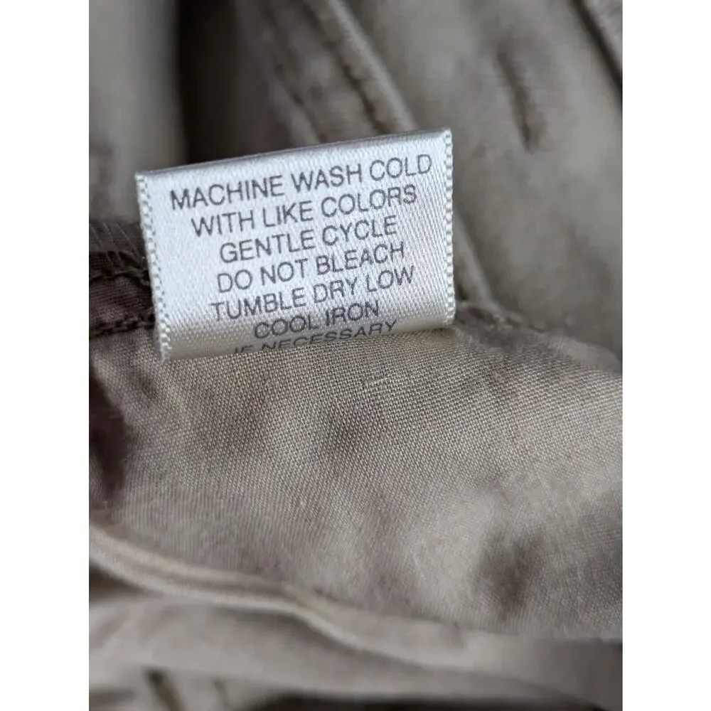 Christopher & Banks Women’s Tan Stretch Crop Pants Size 14 - Picture 8 of 9
